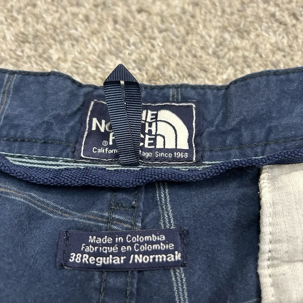 Vintage‎ The North Face Plaid Shorts Mens 38 Blue 9